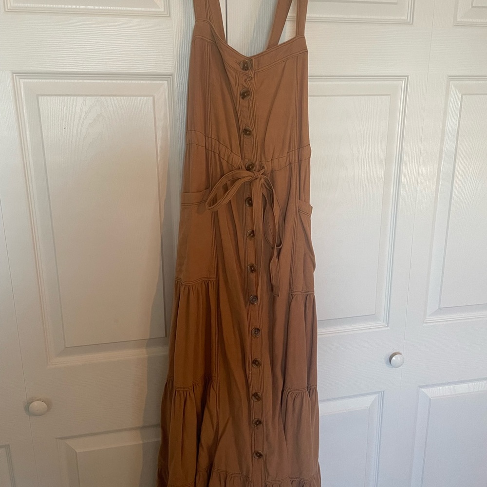 Free people button down dress size small